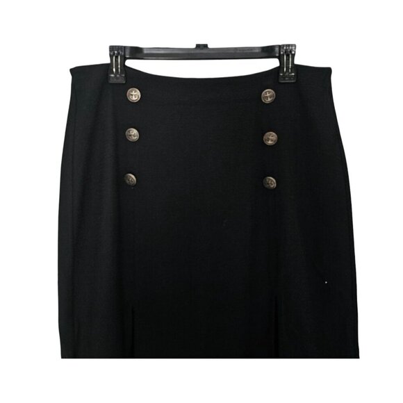 Women's - Maeve By Anthropologie Dual Split Button Midi Skirt, Size 14 - Picture 4 of 10